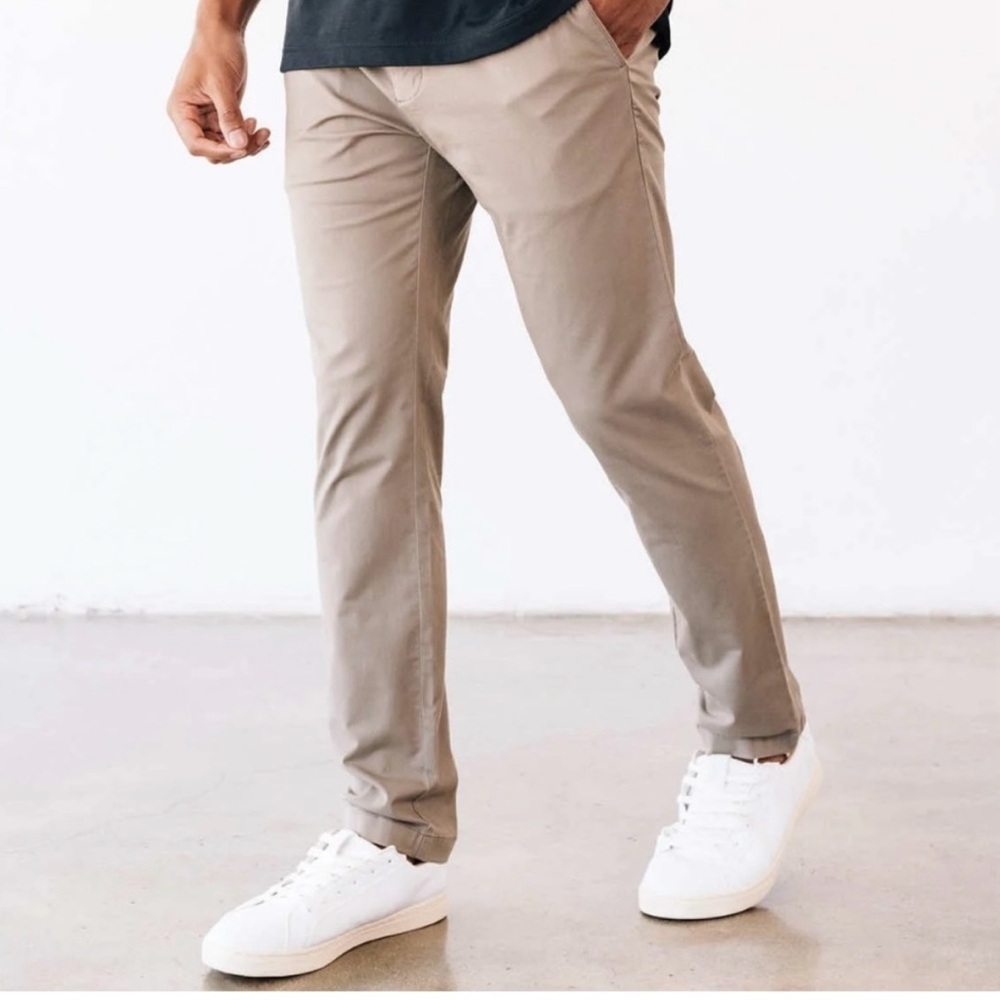 Linksoul Men's Khaki Chinos Pants Everyday Wear